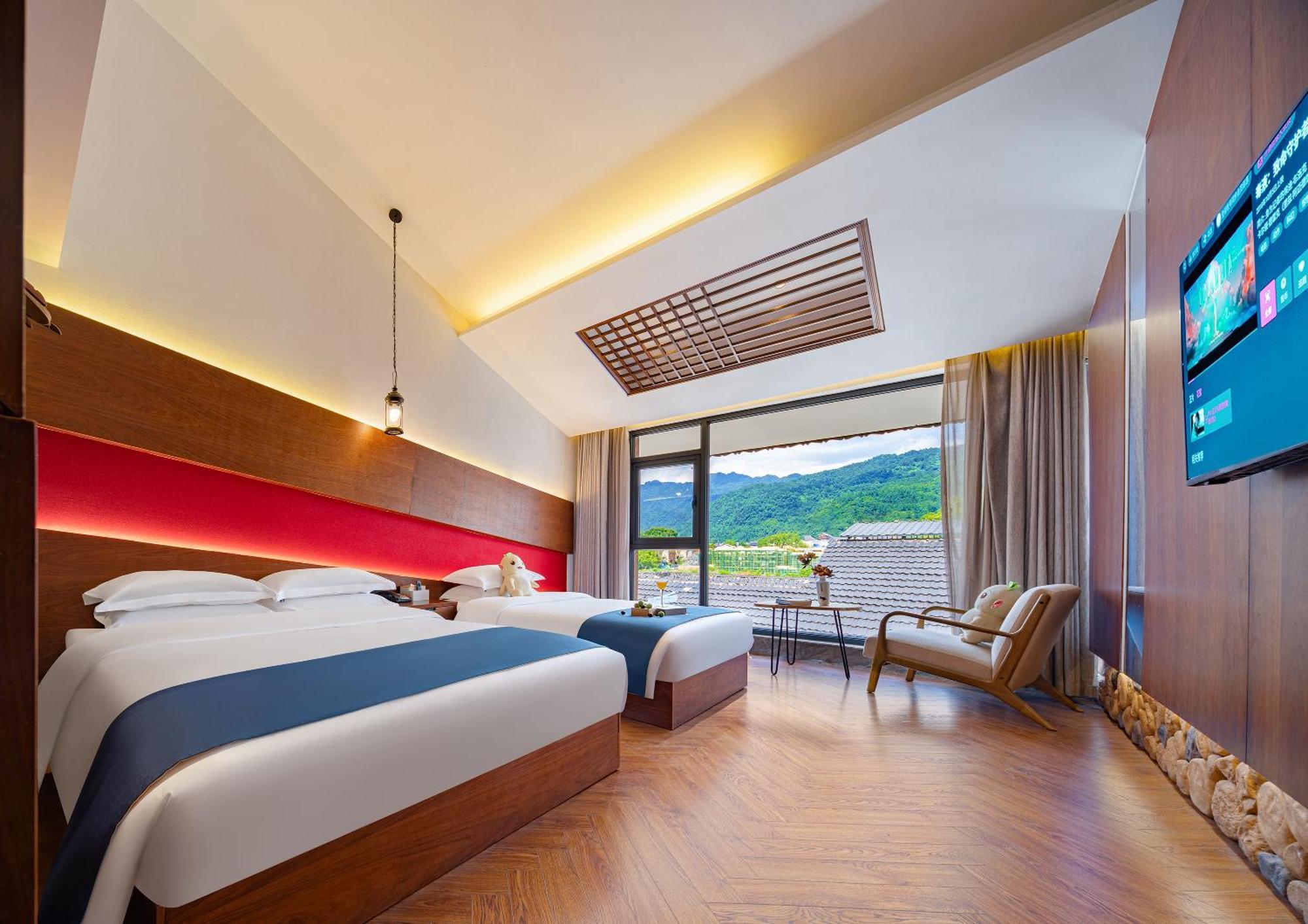 張家界武陵源北岸輕奢客棧 森林公園店 Hotell Zhangjiajie Eksteriør bilde
